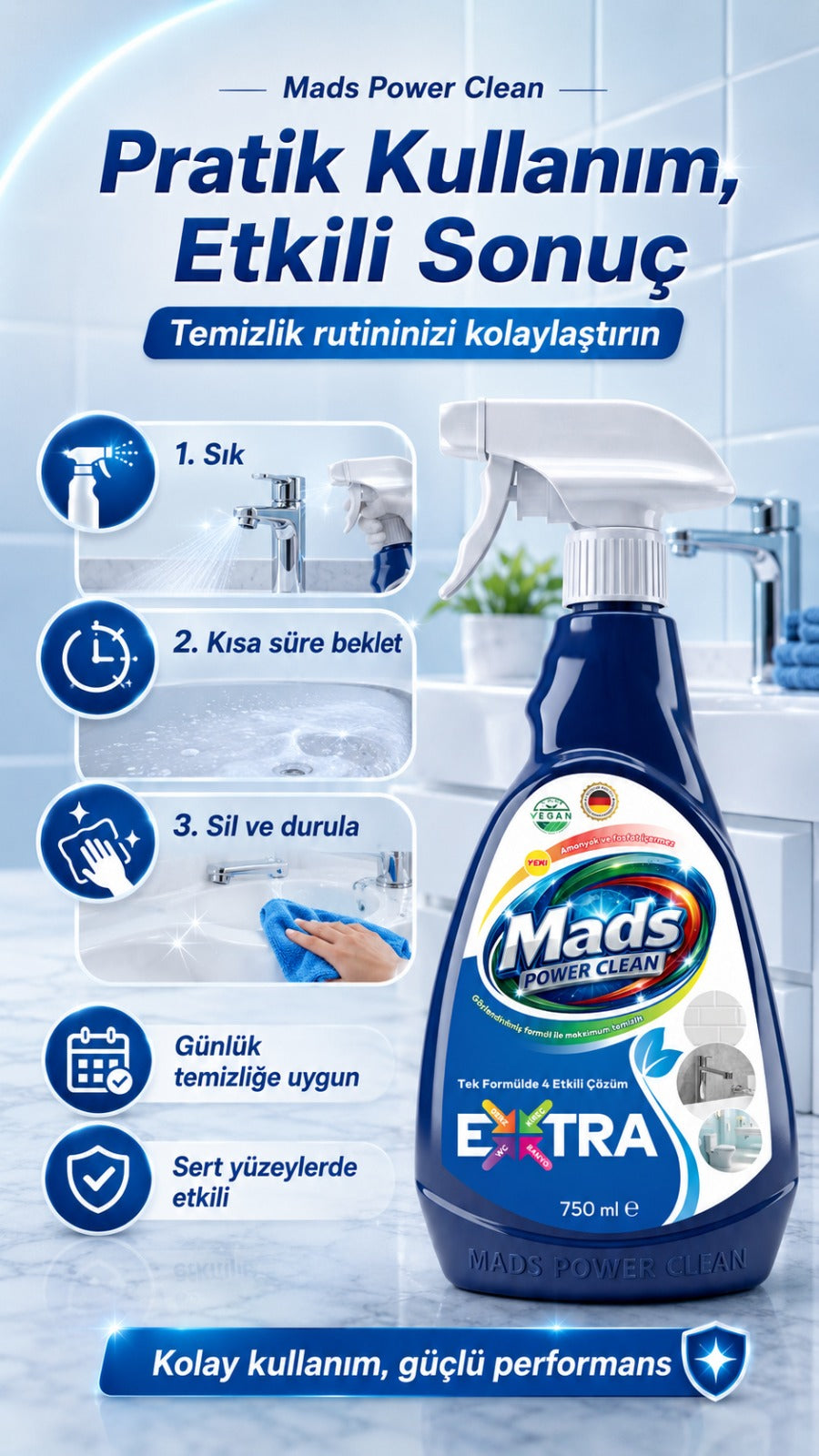 WC & Banyo Temizleyici